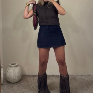 Falda Pantalón Vaquera Denim Coquette